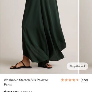 Quince Washable Silk Palazzo Pants